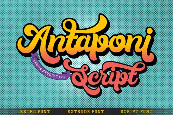 Antaponi Script: A Bold Display Font for Eye-Catching Campaigns