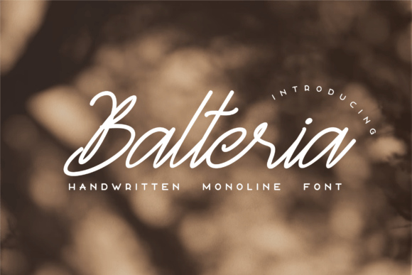 Balteria Sulbarline: A Modern Script Font for Branding