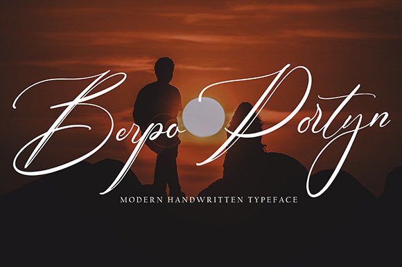 Berpo Portyn: A Modern Handwritten Font for Creative Makers