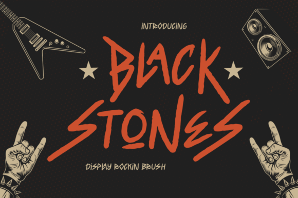 Black Stones Font for Editorial Design