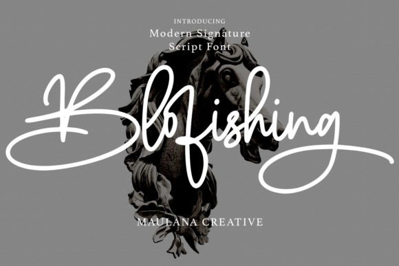 Blofishing: A Handwritten Font for Editorial Elegance