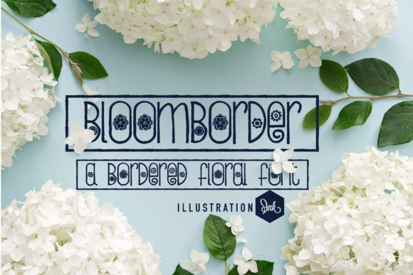 Bloomborder: A Handwritten Font with Floral Flair