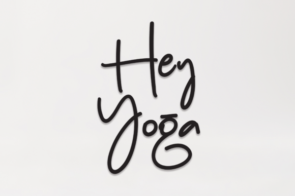 Hey Yoga: The Perfect Script Amp Font for Your Brand Identity