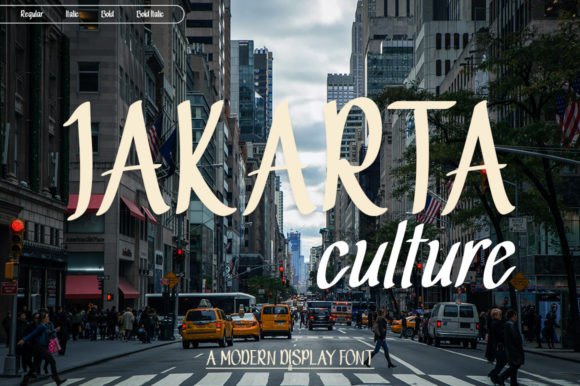 Jakarta Culture: A Versatile Font for Modern Branding