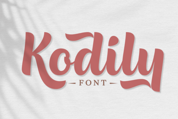 Kodily: A Bold Script Font for Editorial Elegance