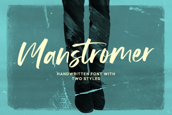 Manstromer: A Dynamic Handwritten Font for Bold Branding