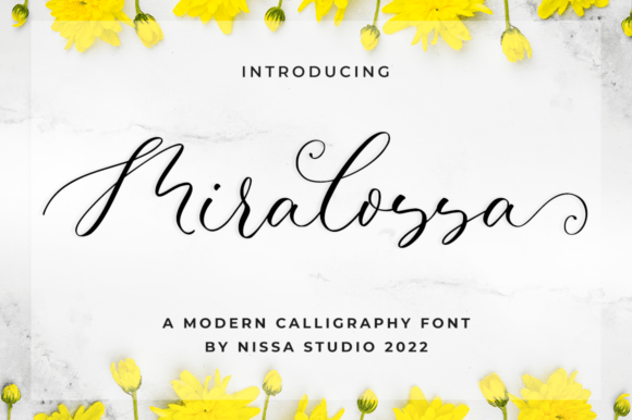 Miralossa: A Script Font for Modern Editorial Design