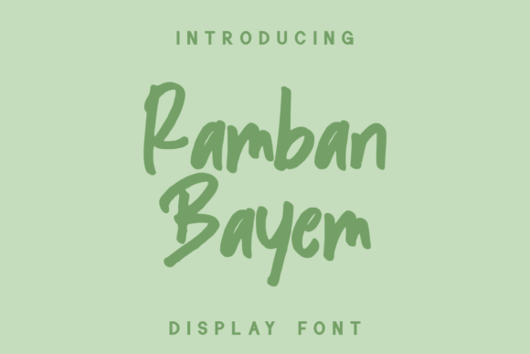 Ramban Bayem: A Joyful Handwritten Typeface for Web Design