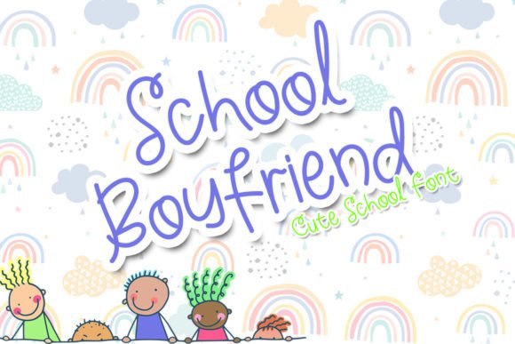 School Boyfriend Font Review for Editorial Design