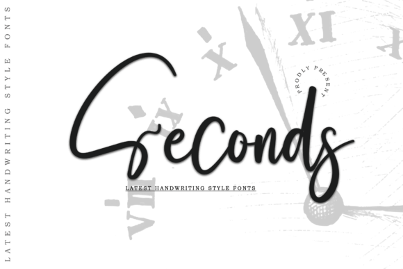 Seconds – A Handwritten Font for Digital Creativity