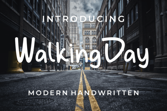 Walking Day: The Authentic Handwritten Font for Bold Brand Identity